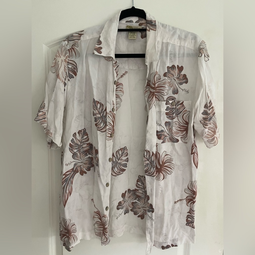 urban outfitters islander short sleeve button up
